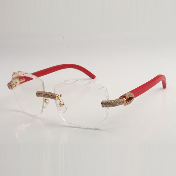 new dense diamond design cut clear lens eyeglass frame 3524028 pure natural wood temples size 56-18-135mm express, Silver
new dense diamond design cut clear lens eyeglass frame 3524028 pure natural wood temples size 56-18-135mm express, Silver