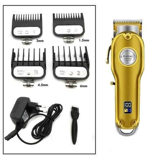 epacket kemei km-1986 all-metal barber professional hair clipper cutter electric cordless hair trimmer gold and silver cutting mac264i
epacket kemei km-1986 all-metal barber professional hair clipper cutter electric cordless hair trimmer gold and silver cutting mac264i