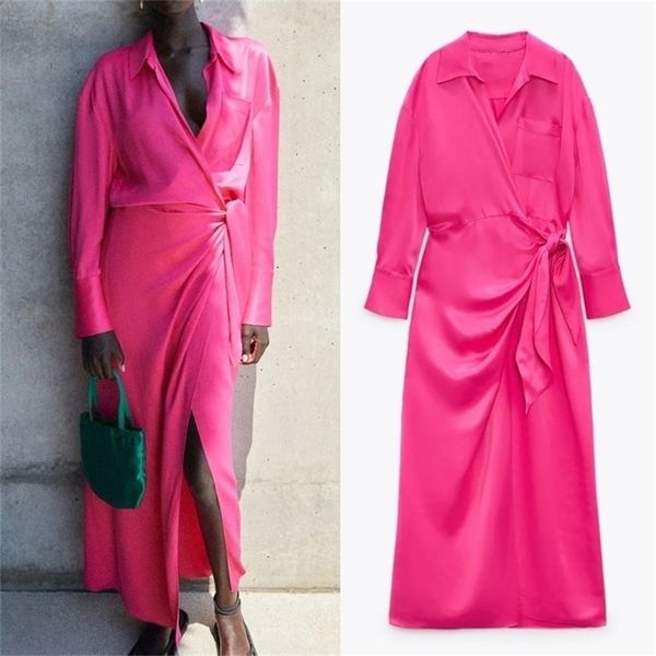 traf satin shirt dress woman wrap summer long dress women elegant long sleeve midi ladies dresses casual dresses 220316, Black;gray
traf satin shirt dress woman wrap summer long dress women elegant long sleeve midi ladies dresses casual dresses 220316, Black;gray
