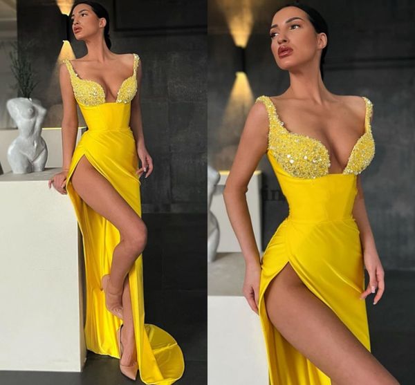 prom dresses yellow split mermaid evening dress beadings floor length saudi arabia cocktail party gowns robes de soirée vestidos festa, Black;red
prom dresses yellow split mermaid evening dress beadings floor length saudi arabia cocktail party gowns robes de soirée vestidos festa, Black;red