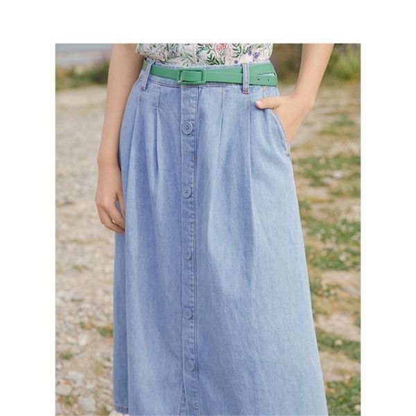 inman 2020 summer new arrival high waist fashion leisure all match a line slimmed denim skirts t200712, Black 
inman 2020 summer new arrival high waist fashion leisure all match a line slimmed denim skirts t200712, Black