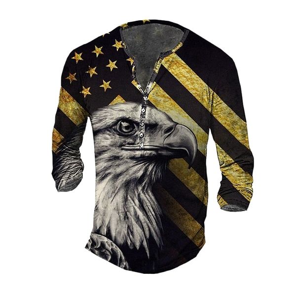 men's henley shirt tee t shirt 3d print graphic star eagle plus size henley daily sports button-down print long sleeve casual vintage, White;black
men's henley shirt tee t shirt 3d print graphic star eagle plus size henley daily sports button-down print long sleeve casual vintage, White;black