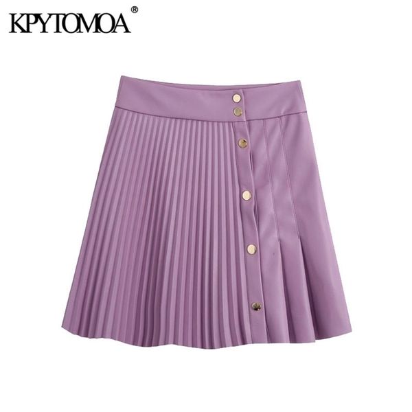 kpytomoa women chic fashion pleated faux leather mini skirt vintage high waist snap button female skirts mujer 210331, Black
kpytomoa women chic fashion pleated faux leather mini skirt vintage high waist snap button female skirts mujer 210331, Black