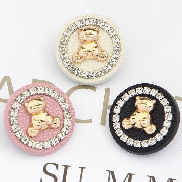 bulk price new apparel sewing tools diamond-set round metal button cute bear buttons sweater windbreaker clothing decorative clasp, Black
bulk price new apparel sewing tools diamond-set round metal button cute bear buttons sweater windbreaker clothing decorative clasp, Black