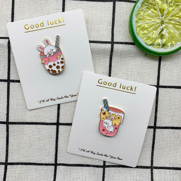 cartoon new creative cute rabbit animal model brooch pearl milk tea brooch accessories alloy drip oil, Blue
cartoon new creative cute rabbit animal model brooch pearl milk tea brooch accessories alloy drip oil, Blue
