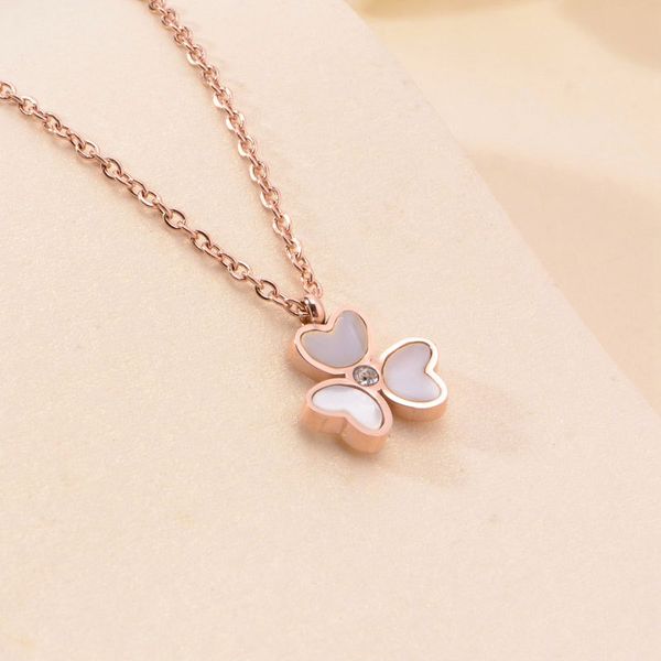 luxury handmade brand white shell three leaf clover pendant stainless steel necklace jewelry, Silver
luxury handmade brand white shell three leaf clover pendant stainless steel necklace jewelry, Silver