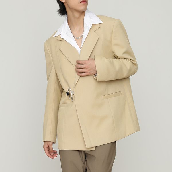 men's suits & blazers single-breasted chain decorated button blazer men black coffee young fashion suit jacket m-3xl, White;black
men's suits & blazers single-breasted chain decorated button blazer men black coffee young fashion suit jacket m-3xl, White;black