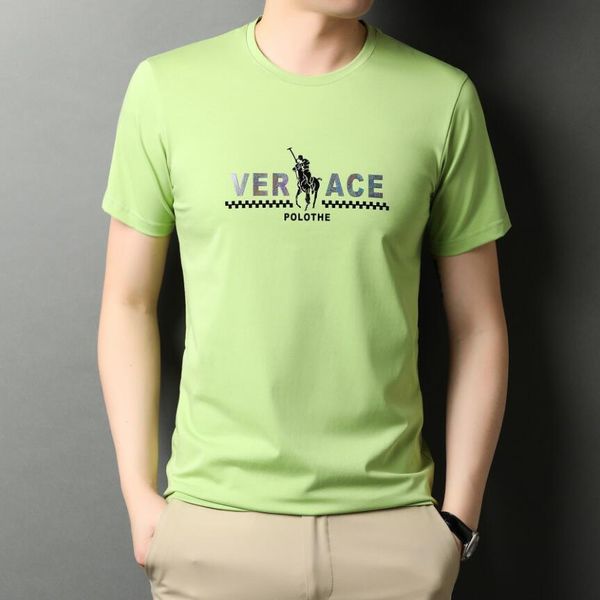 short-sleeved t-shirt men's 2022 summer new trendy brand round neck printing avocado green men's thin cotton t-shirt, White;black
short-sleeved t-shirt men's 2022 summer new trendy brand round neck printing avocado green men's thin cotton t-shirt, White;black