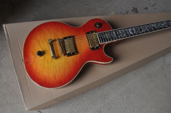 sunrise color big flower six string cass electric guitar our store can customize various styles of guitars
sunrise color big flower six string cass electric guitar our store can customize various styles of guitars
