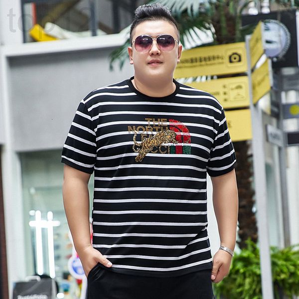 men's t-shirts designer fat men's summer clothes plus fat size round neck striped t-shirt slim casual tiger fashion bottom shirt 6, White;black
men's t-shirts designer fat men's summer clothes plus fat size round neck striped t-shirt slim casual tiger fashion bottom shirt 6, White;black