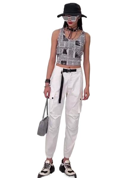 taku chao brand women's europe and the united states backless suspenders wear sweet and cool short vest women's short coat summer, White
taku chao brand women's europe and the united states backless suspenders wear sweet and cool short vest women's short coat summer, White