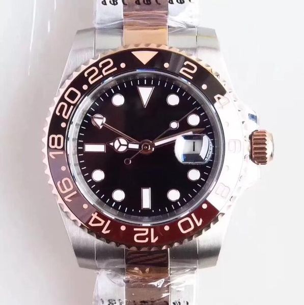 40mm automatic black dial high grade men wristwatch mens watches with rose gold two tone stainless steel 126711 bracelet everose gold marker, Slivery;brown
40mm automatic black dial high grade men wristwatch mens watches with rose gold two tone stainless steel 126711 bracelet everose gold marker, Slivery;brown