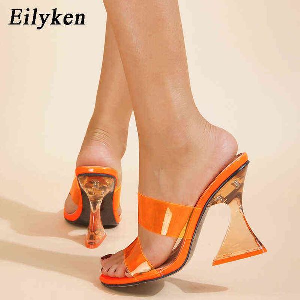 eilyken new fashion narrow band square toe women slippers pvc transparent high heels crystal strange style sandals, Black
eilyken new fashion narrow band square toe women slippers pvc transparent high heels crystal strange style sandals, Black