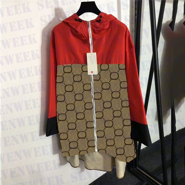 designers letters trench coats jackets for women long sleeve hooded coat fashion brand lady jacket outerwear, Black;brown
designers letters trench coats jackets for women long sleeve hooded coat fashion brand lady jacket outerwear, Black;brown