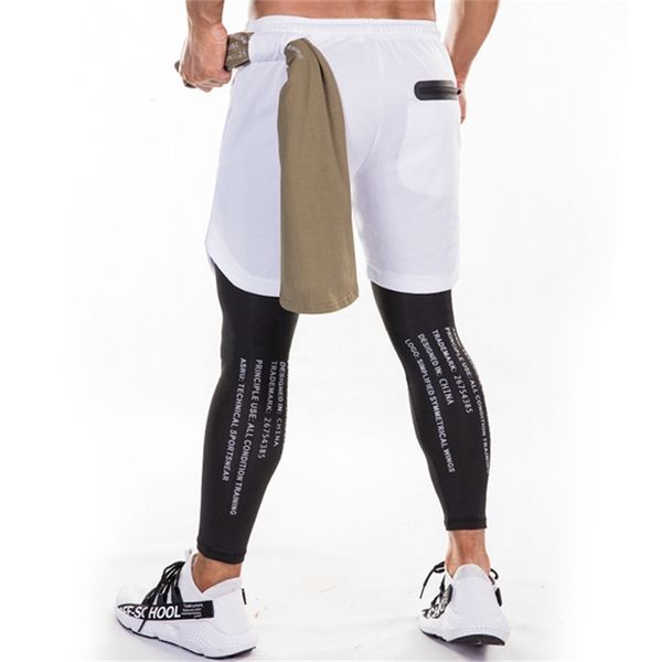running sweatpants men shorts and leggings 2in1 sportswear gym joggers pants drawstring waist casual zipper sport trousers 220518, White;black
running sweatpants men shorts and leggings 2in1 sportswear gym joggers pants drawstring waist casual zipper sport trousers 220518, White;black