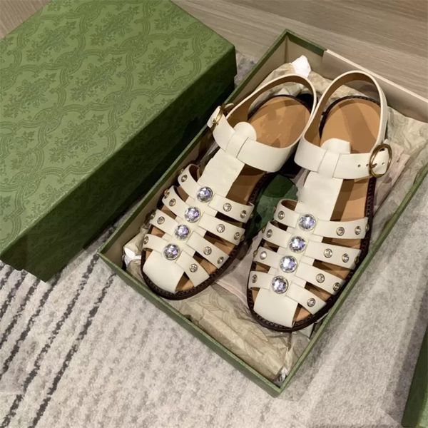 summer new retro rhinestone braided toe sandals women's flat hollow leather word rivet strap roman shoes, Black
summer new retro rhinestone braided toe sandals women's flat hollow leather word rivet strap roman shoes, Black