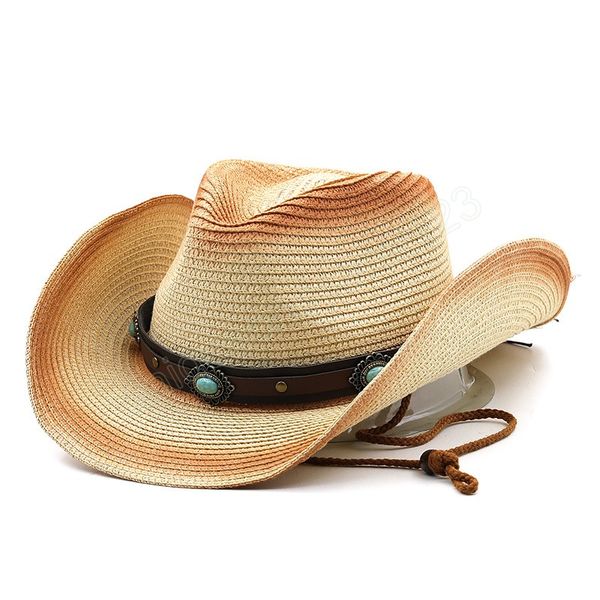 summer hats hat cowboy straw hat for men women leather ribbon large brim sun beach hat jazz cap fedora, Blue;gray
summer hats hat cowboy straw hat for men women leather ribbon large brim sun beach hat jazz cap fedora, Blue;gray