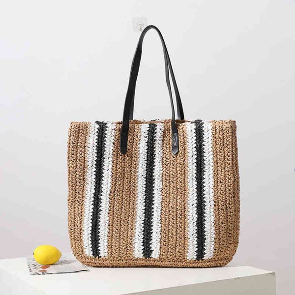 striped straw handbags for women hollow basket bags large capacity shoulder bag ladies summer beach tote shopper purses ins 220519
striped straw handbags for women hollow basket bags large capacity shoulder bag ladies summer beach tote shopper purses ins 220519