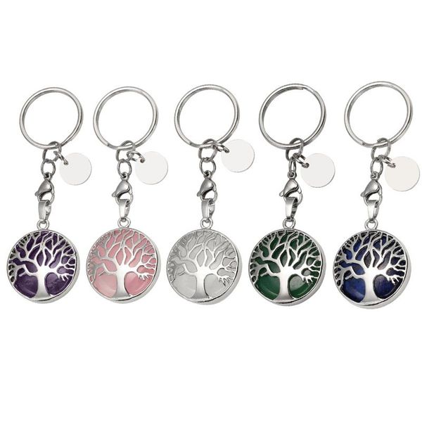 tree of life natural rose quartz gem stone key ring healing crystal keychain jewelry birthday keyrings gift, Slivery;golden
tree of life natural rose quartz gem stone key ring healing crystal keychain jewelry birthday keyrings gift, Slivery;golden