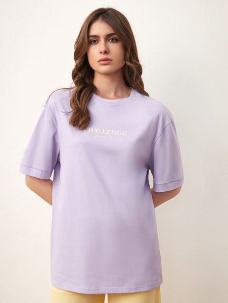 letter graphic drop shoulder tee n5lx#, White
letter graphic drop shoulder tee n5lx#, White