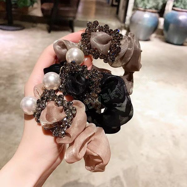 rhinestones scrunchie korea organza pearl hair scrunchies women elastic hair bands headwear chiffon ponytail holder, Slivery;white
rhinestones scrunchie korea organza pearl hair scrunchies women elastic hair bands headwear chiffon ponytail holder, Slivery;white