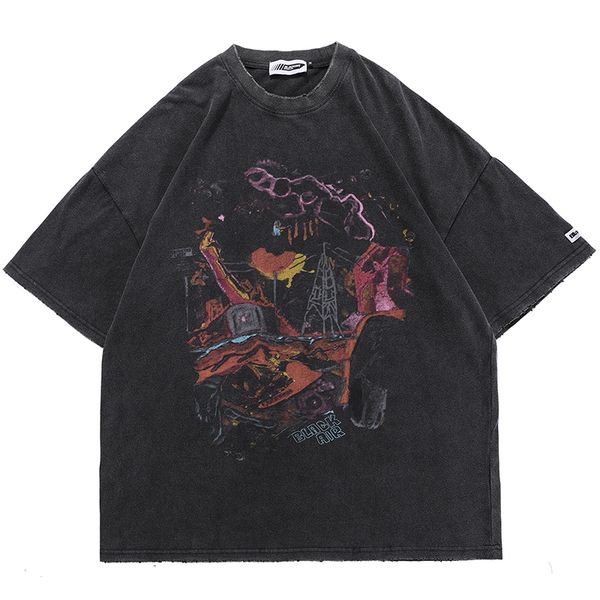 vintage washed t shirt for men harajuku streetwear oversized hip hop tees male tshirt ripped graphic printed tshirts 220608, White;black
vintage washed t shirt for men harajuku streetwear oversized hip hop tees male tshirt ripped graphic printed tshirts 220608, White;black