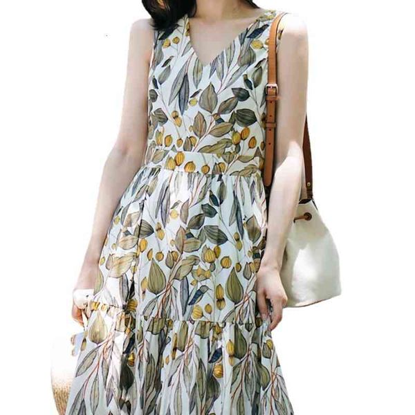casual dresses xiaohe sleeveless printed long dress tea break skirt v-neck female xiaxin gentle temperament super fairy, Black;gray
casual dresses xiaohe sleeveless printed long dress tea break skirt v-neck female xiaxin gentle temperament super fairy, Black;gray