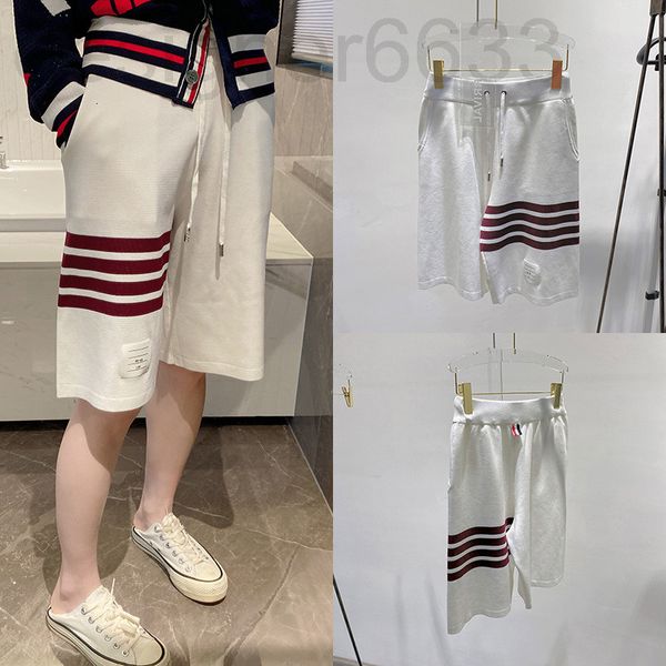 women's jeans designer ss thin tb white red bar four stripe shorts men's and women's leisure sports five point pants summer f, Blue
women's jeans designer ss thin tb white red bar four stripe shorts men's and women's leisure sports five point pants summer f, Blue