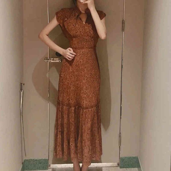 casual dresses summer women robe temperament retro vestidos half open ruffle collar flying sleeves high waist print pleated dress qxl1, Black;gray
casual dresses summer women robe temperament retro vestidos half open ruffle collar flying sleeves high waist print pleated dress qxl1, Black;gray