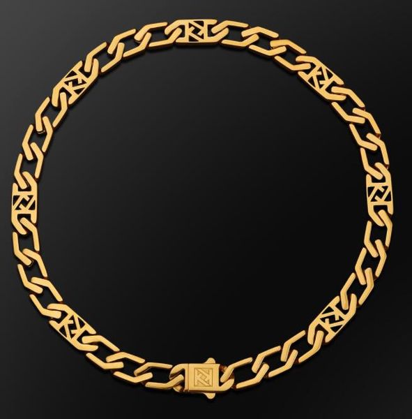 12mm square figaro chains 18k necklace men's fashion hip hop gold plated chains 50cm exaggerated high street rough style, Silver
12mm square figaro chains 18k necklace men's fashion hip hop gold plated chains 50cm exaggerated high street rough style, Silver