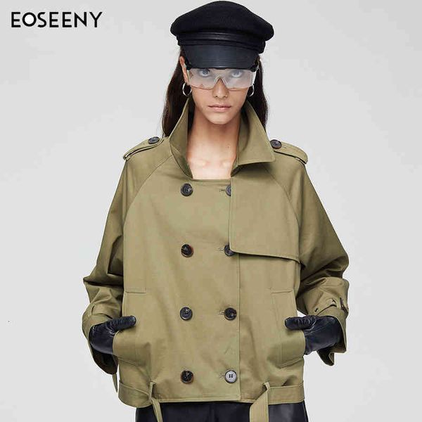 women's jackets eoseeny autumn windbreaker fashion double breasted short coat hv4w, Black;brown
women's jackets eoseeny autumn windbreaker fashion double breasted short coat hv4w, Black;brown