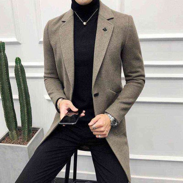 autumn winter men wool coats male fashion blend jackets outerwear smart business casual trench 4xl men's & blends t220810, Black
autumn winter men wool coats male fashion blend jackets outerwear smart business casual trench 4xl men's & blends t220810, Black