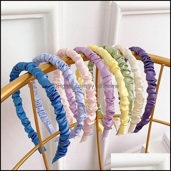 headbands hair jewelry solid color hairs band silk cloth style wrinkle head bands lady fashion hoops women accessories 1 6gs p2 drop deliver, Silver
headbands hair jewelry solid color hairs band silk cloth style wrinkle head bands lady fashion hoops women accessories 1 6gs p2 drop deliver, Silver