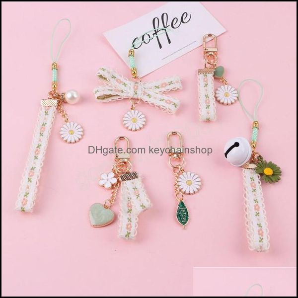 key rings jewelry trendy korean fashion flower keychain lanyard lace ribbon cute daisy pendant chain car keyring holder bag charms accessori, Slivery;golden
key rings jewelry trendy korean fashion flower keychain lanyard lace ribbon cute daisy pendant chain car keyring holder bag charms accessori, Slivery;golden
