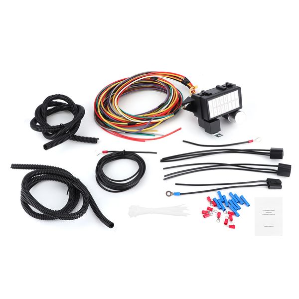 universal fuse wire harness kit 8 circuit wiring supplies fit for muscle car rod street rat
universal fuse wire harness kit 8 circuit wiring supplies fit for muscle car rod street rat
