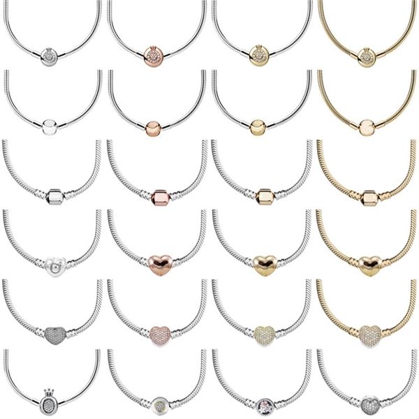 925 sterling silver sparkling crown o pave heart poetic blooms clasp snake chain necklace for bead charm diy jewelry 220506
925 sterling silver sparkling crown o pave heart poetic blooms clasp snake chain necklace for bead charm diy jewelry 220506