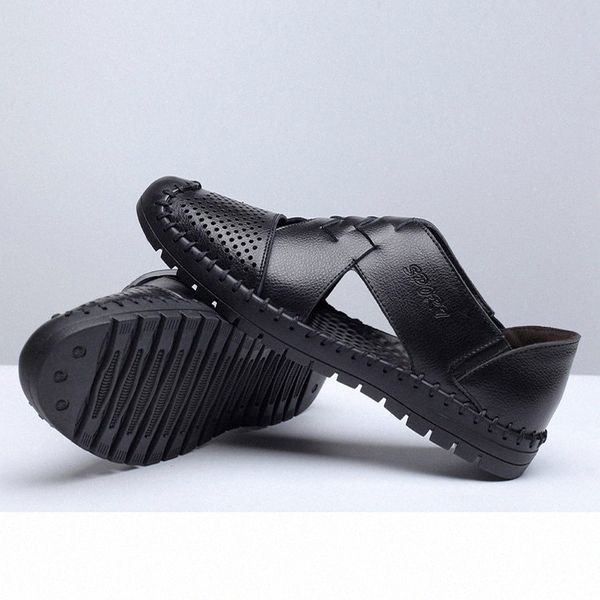 breathables summer men hollow hole antiskid sandals breathable split sandal leather trend ankle wrap mens casual loafer shoe wholesale shoes, Black
breathables summer men hollow hole antiskid sandals breathable split sandal leather trend ankle wrap mens casual loafer shoe wholesale shoes, Black