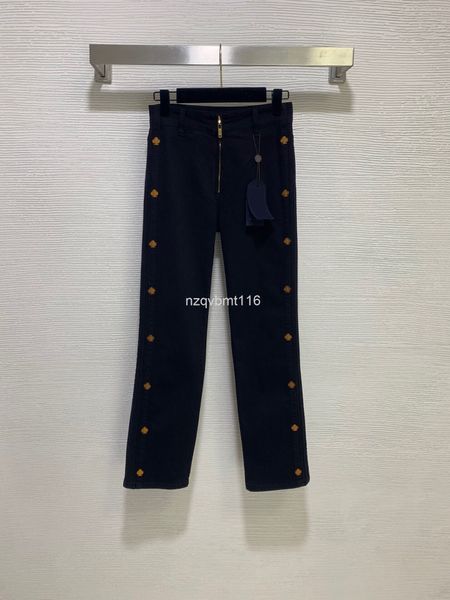women's jeans autumn and winter half zipper hardware accessories high elastic straight jeans black trousers, Blue
women's jeans autumn and winter half zipper hardware accessories high elastic straight jeans black trousers, Blue
