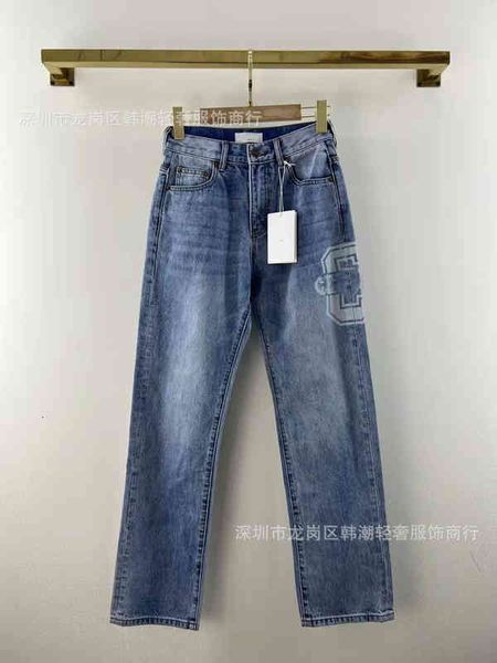 women's jeans early spring high waist straight tube large letter printed denim pants female shenzhen nanyou quality, Blue
women's jeans early spring high waist straight tube large letter printed denim pants female shenzhen nanyou quality, Blue