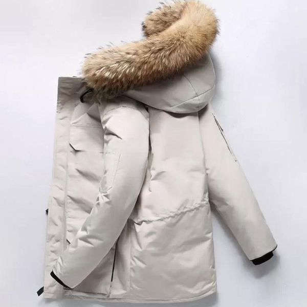 mens downs jacket explosion models canadian winter jackets real wolf fur big pockets tech coat thick outwear duck down fashion hooded out cl, Black
mens downs jacket explosion models canadian winter jackets real wolf fur big pockets tech coat thick outwear duck down fashion hooded out cl, Black