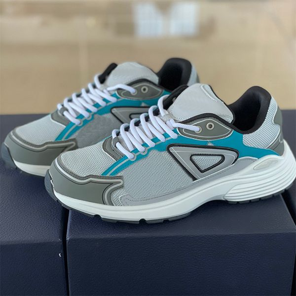 designer sneakers b30 men women vintage chunky casual shoes calfskin mesh grey technical oblique runner trainers outdoor shoes with box no36, Black 
designer sneakers b30 men women vintage chunky casual shoes calfskin mesh grey technical oblique runner trainers outdoor shoes with box no36, Black