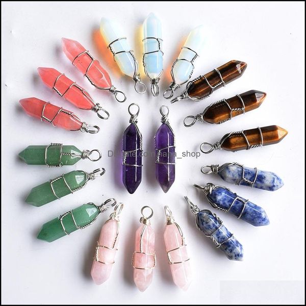charms jewelry findings components fashion hexagonal prism 7 chakra healing natural stone handmade iron wire opal rose quartz pendants for, Bronze;silver
charms jewelry findings components fashion hexagonal prism 7 chakra healing natural stone handmade iron wire opal rose quartz pendants for, Bronze;silver