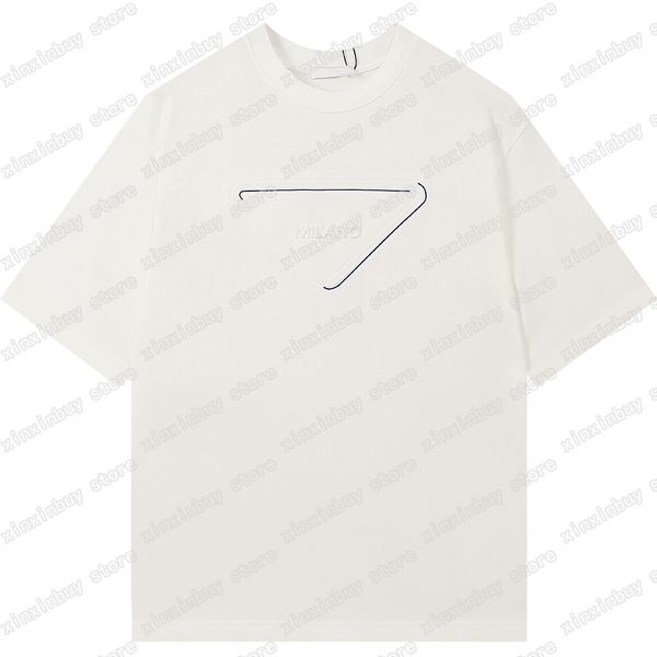 22ss women designers t shirt tee triangle milan emboss short sleeve man crew neck paris streetwear black blue xinxinbuy xs-l, White
22ss women designers t shirt tee triangle milan emboss short sleeve man crew neck paris streetwear black blue xinxinbuy xs-l, White