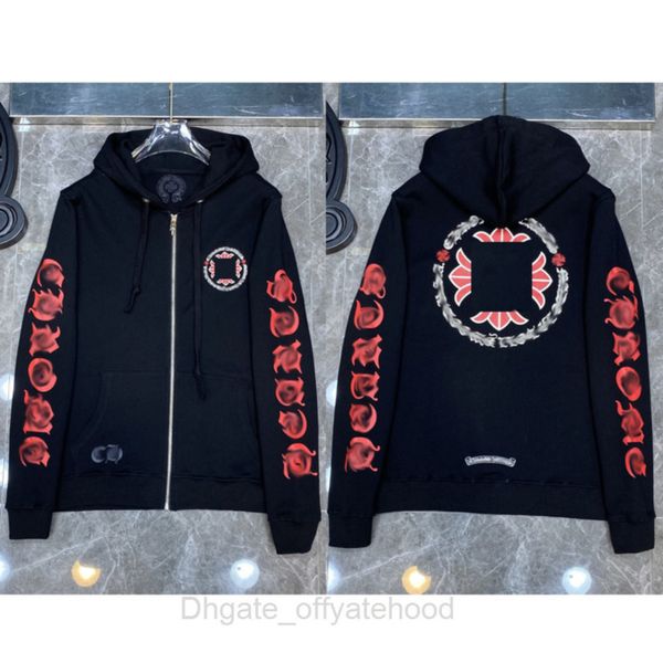 designer luxury sweatshirts fashion hoodies ch classic mens zipper hooded sweater cross flower pullover sanskrit pattern casual coat women, Black
designer luxury sweatshirts fashion hoodies ch classic mens zipper hooded sweater cross flower pullover sanskrit pattern casual coat women, Black