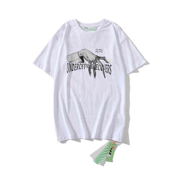 2022 new ow off creative funny ghost hand short sleeve casual street for men and womene5xw, White;black
2022 new ow off creative funny ghost hand short sleeve casual street for men and womene5xw, White;black