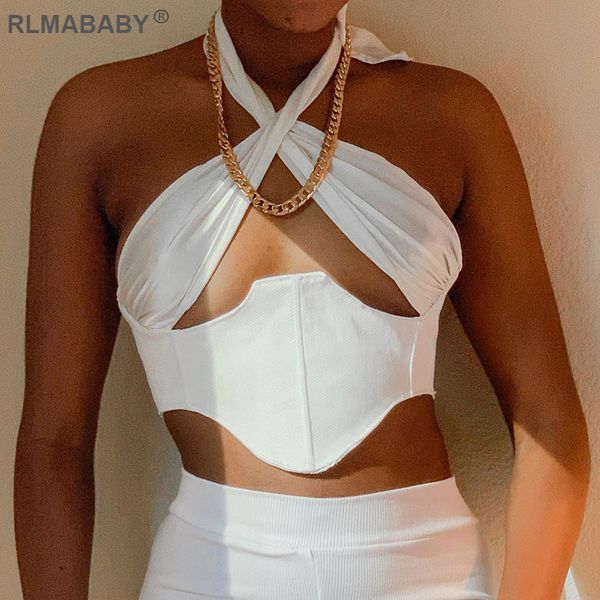 summer women halter hollow out cropped slim patchwork bustier asymmetrical hem backless lace up white short camis top, Black;white
summer women halter hollow out cropped slim patchwork bustier asymmetrical hem backless lace up white short camis top, Black;white