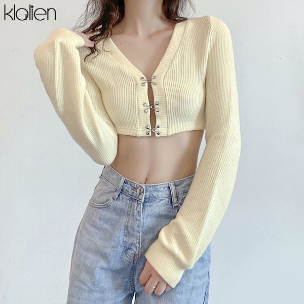 fashion slim solid knit sweater for women autumn new casual streetwear female stretch office lady short sweater, White;black
fashion slim solid knit sweater for women autumn new casual streetwear female stretch office lady short sweater, White;black