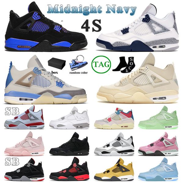 jumpman 4 4s iv designer basketball shoes for mens womens midnight navy sb bred blue thunder sail pink cactus jack sneakers trainers with bo, White;red
jumpman 4 4s iv designer basketball shoes for mens womens midnight navy sb bred blue thunder sail pink cactus jack sneakers trainers with bo, White;red