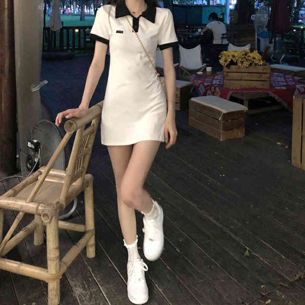 casual dresses 2022 fashion net red aging fried street small slim polo skirt sports waist closing white dress bmb0, Black;gray
casual dresses 2022 fashion net red aging fried street small slim polo skirt sports waist closing white dress bmb0, Black;gray