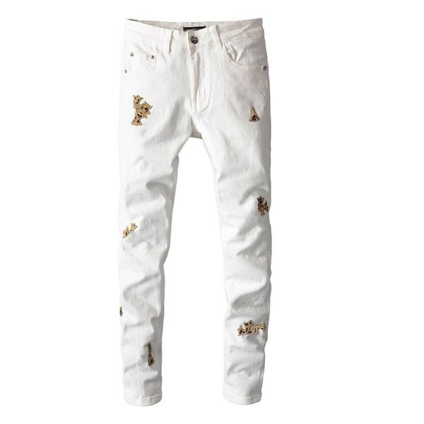 mens jeans designer jeans jean fit washed motocycle denim panelled christmas plus street trend zipper chain decoration ripped stretch new 20, Blue
mens jeans designer jeans jean fit washed motocycle denim panelled christmas plus street trend zipper chain decoration ripped stretch new 20, Blue
